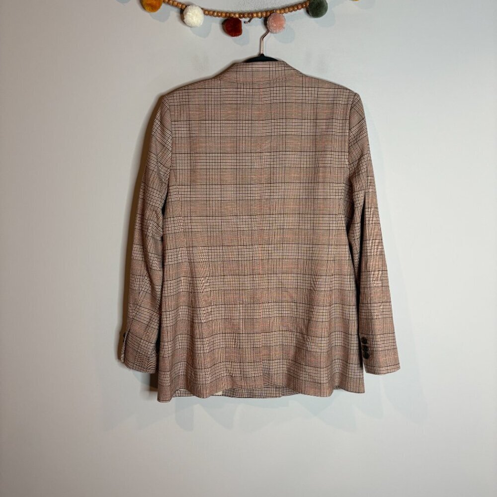 Loft Plaid Double Breasted Blazer Jacket - Picture 7 of 7